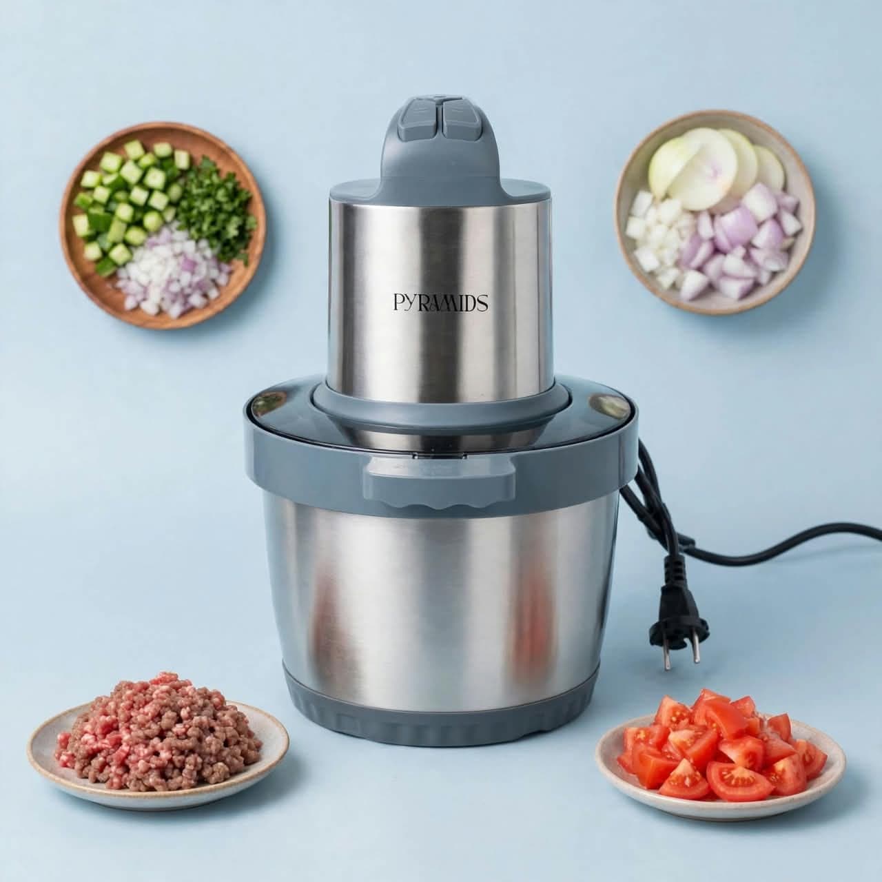Hachoir et mixeur électrique multifonction - 6 litres